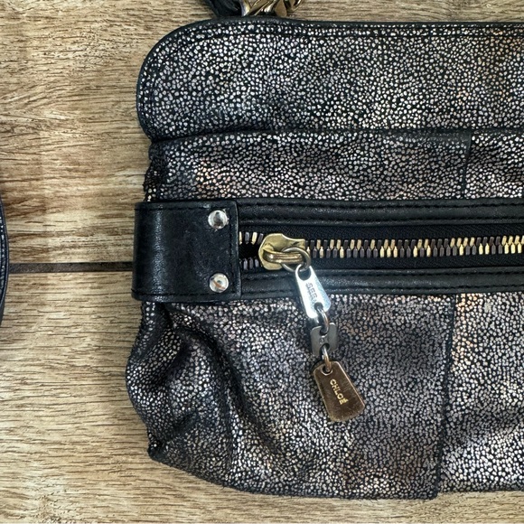 See By Chloe Suede Minaudiere Metallic Leather bag Crossbody Clutch Purse - Picture 5 of 15